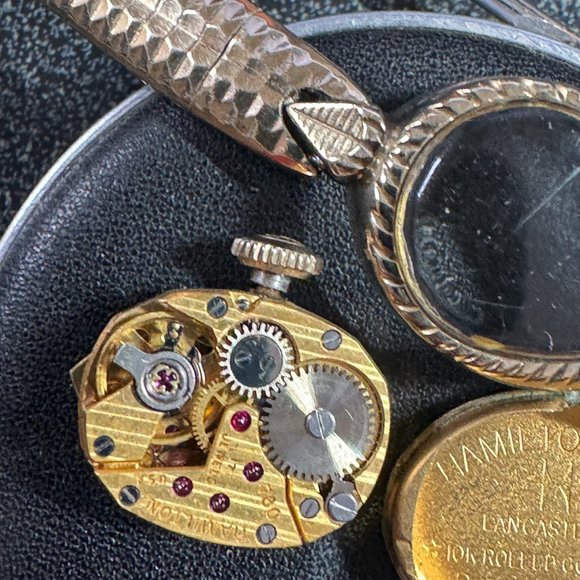 Vintage Hamilton 10 karat Gold Filled Pear Shaped Mechanical Watch - Picture 13 of 13